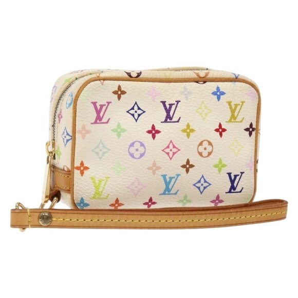 LOUIS VUITTON Monogram Multicolor Trousse Wapity White LV Auth - Picture 1 of 16